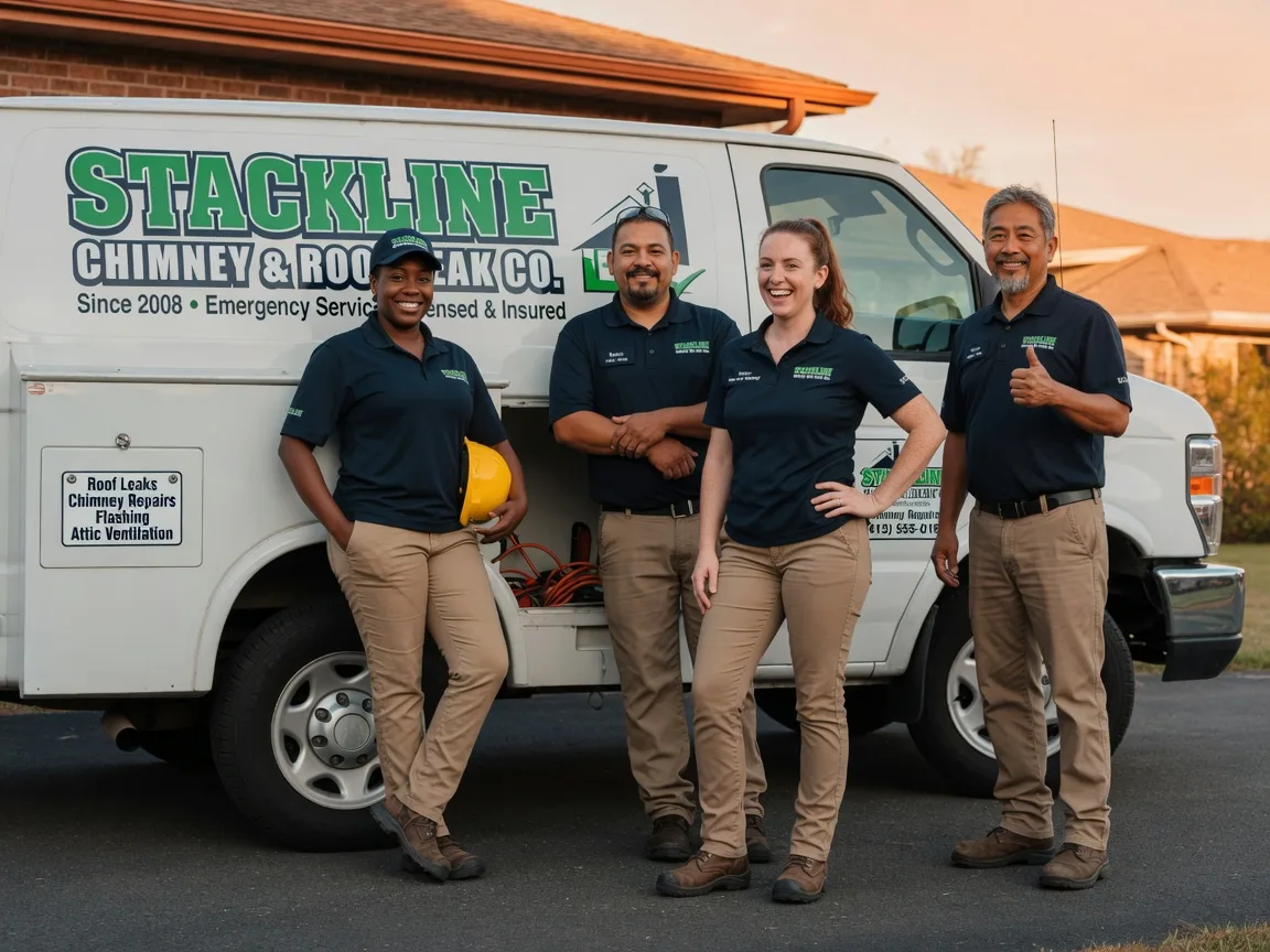 Chimney flashing repair company in Mumford, TX